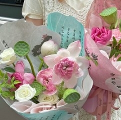 Beli Gradient Lotus Ink Chinese Style Cowhide Flower Packaging Paper untuk Buket Packing Paper online manufacture