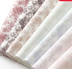 Beli Bunga Bungkus Bunga Bungkus Kertas Pengemasan 3D Kertas Kunci Katun Bintang Sungai Mawar Cinta Kertas Pengemasan Bunga online manufacture