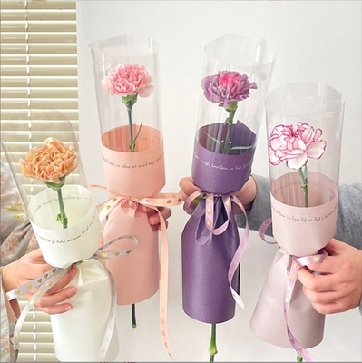 Harga yang bagus Dewi tunggal buket kecil kemasan transparan opp film tahan air dibungkus kertas bunga DIY bahan toko bunga on line
