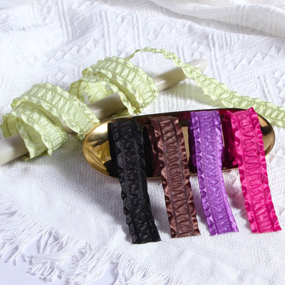 Beli Pita Tenun Tepi Rok Poliester Lipat Ramah Lingkungan untuk Aksesori Rambut DIY dan Pengemasan Kotak Hadiah pembuatan online