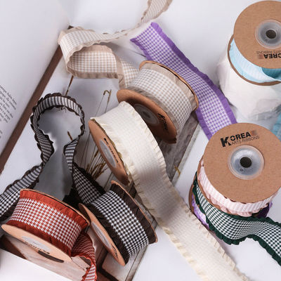 Beli Pita Anyaman Kisi Seribu Burung Tepi Daun Teratai Tambahan Sempurna untuk Tas Pakaian Topi dan Aksesori DIY Anda pembuatan online