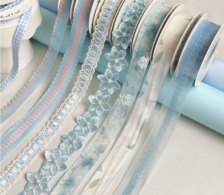 Beli Pita Satin 3cm/2m Buket Bunga Segar Pita Dasi Hiasan Tali Dekorasi Rangkaian Bunga Buatan Tangan DIY Bahan Kemasan Dapat Dicuci pembuatan online