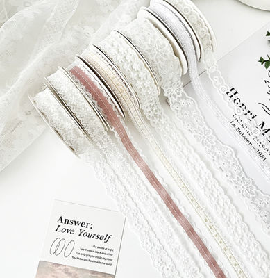 Beli Pita Renda Jacquard yang Dapat Dicuci Lebar 1.6cm untuk Dekorasi Rambut DIY Buatan Tangan, Buket Bunga, Pita Kado Kue Terikat pembuatan online