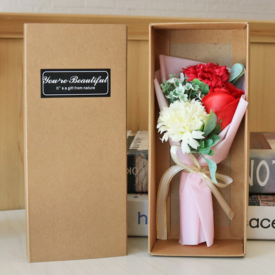 Beli Hadiah bunga sabun, karangan bunga simulasi romantis, karangan bunga mawar, hadiah Hari Valentine untuk pacar, dalam stok online manufacture