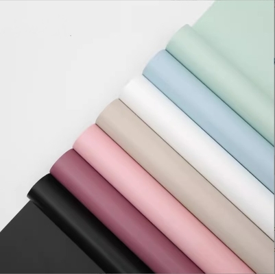 Beli Morning Mist Single Color Solid Color Skin Feel Waterproof Matte Film Flower Art Roll Fresh Flower Bouquet Wrapping Paper online manufacture