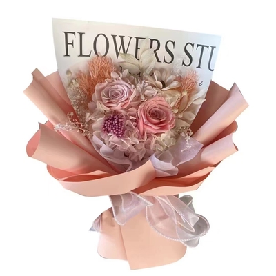 Beli Valentine's Day, karangan bunga mawar yang dilestarikan dan bunga es biru es untuk pacar dan teman terbaik Anda sebagai hadiah liburan dan barang dekoratif online manufacture
