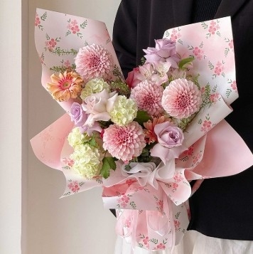 Beli PartySu Kertas Bunga Segar dengan Pengaturan Bunga dan Kemasan untuk Bunga Segar 57*57cm online manufacture