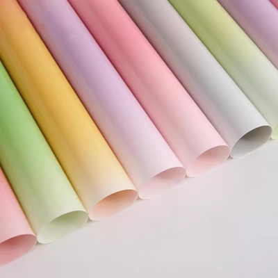 Beli Kertas bungkus bunga dalam berbagai warna Hansu Kertas untuk Warna Gradient Candy Kaca Waterproof Plastik Bungkus Bahan kemasan online manufacture