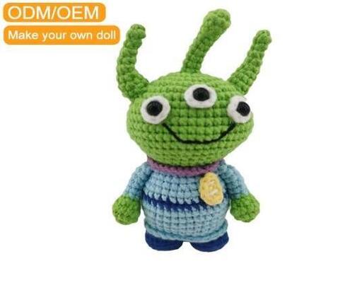 Beli Custom Crochet Animal Plush Toy, OEM/ODM 11-30cm Soft Stuffed Toy dengan Sertifikasi ASTM/CPSIA/CE pembuatan online