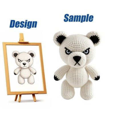 Beli Handmade Cotton Crochet Tiger Plush Toy 10-30cm, Custom Logo OEM Dipenuhi Hewan untuk Hadiah & Dekorasi pembuatan online