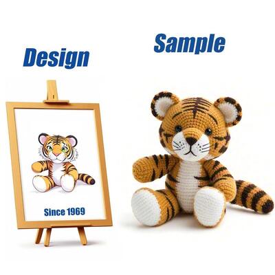 Beli Custom Amigurumi Crochet Plush Toy, OEM 11-30cm Soft Stuffed Toy dengan Sertifikasi CE/EN71/CPC/ASTM pembuatan online