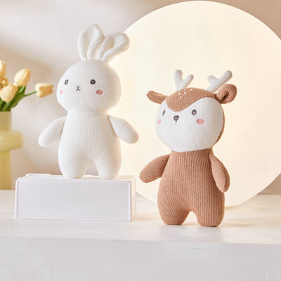 Beli 18cm Crochet Animal Plush Doll, PP Cotton Diisi Mainan untuk Anak-anak & Hadiah pembuatan online
