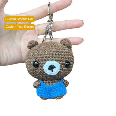 Beli Grosir Custom Handmade Crochets Plush Toy Animal Character Anime Figure Doll Crochet Keychain untuk Dekorasi Rumah Mobil pembuatan online