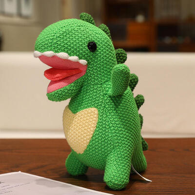 Beli OEM ODM Custom Knit Toys Grosir Amigurumi Teddy Bear Dinosaur Plush Doll Baby Crochet Diisi mainan hewan pembuatan online