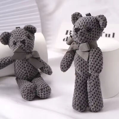 Beli Key Pendant Pendant Boneka Hadiah Hadiah Bayi Handmade Crochet Bear Toys Boneka Dipenuhi Baby Comfort Boneka Soft Plush Toys pembuatan online