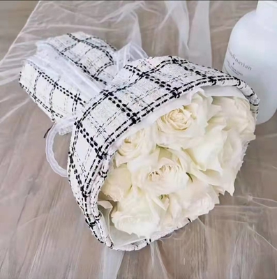 Beli Kain Kertas Pembungkus Karangan Bunga Pola Kisi-Kisi Mewah 150cmx50cm Kain Kemasan Florist online manufacture