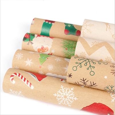 Beli 80gsm Christmas Style Gift Wrap Paper Sheets 50cm * 70cm Banyak Desain Baru online manufacture