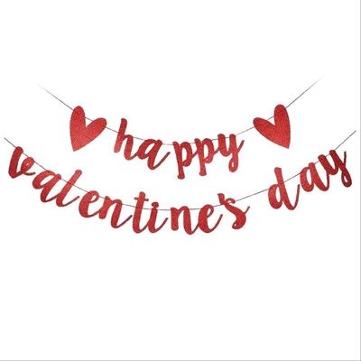 Harga yang bagus Wisuda Modern Happy Valentines Day Sign Banner Warna Merah on line