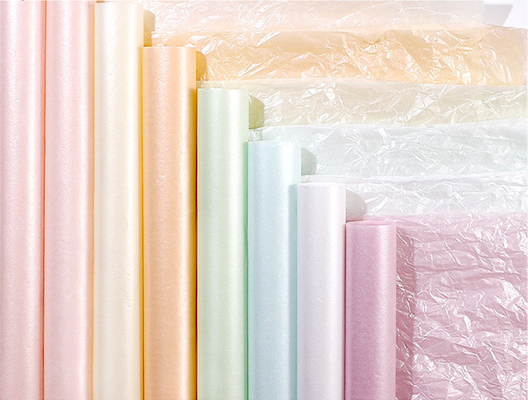 Harga yang bagus Kertas Pembungkus Florist Mewah Dengan Bahan Kertas Dan Plastik Dalam Berbagai Desain on line