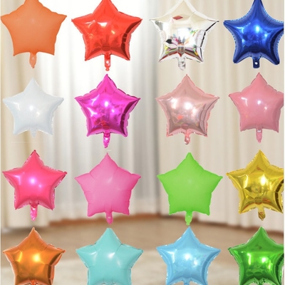 Harga yang bagus 18 Inch Pentagram Aluminium Film Balon Dekorasi Pesta Pengaturan Adegan on line