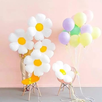 Harga yang bagus Ins Style Cute Daisy Flower Shape Balon Foil Dekorasi Pesta Globos on line