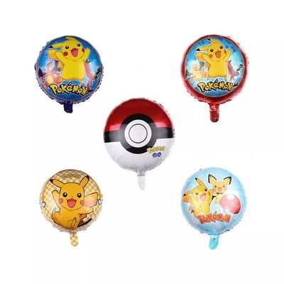 Harga yang bagus 18 inch Hot poke-mon Pocket Monster Kartun Karakter Poke-mon Balon Pika-chu foil Helium balon Dekorasi Pesta on line