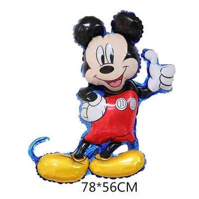 Harga yang bagus 18 inch warna Solid Minnie kepala balon pengaturan dekorasi pesta ulang tahun kartun Mickey Mouse balon foil on line