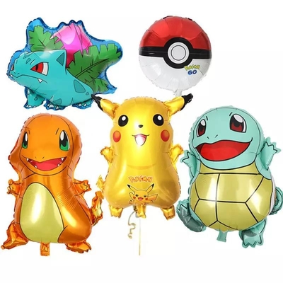 Harga yang bagus Grosir Foil Pika chu Balon karakter kartun balon dekorasi pesta Pika chu helium foil Poke mon balon on line