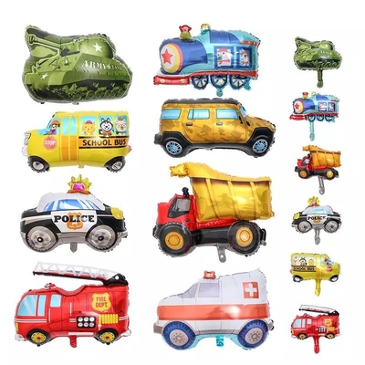 Harga yang bagus Grosir Baru Mini Kendaraan Lalu Lintas Aluminium Foil Balon Mainan Anak Dekorasi Pesta Ulang Tahun Mobil Mainan on line