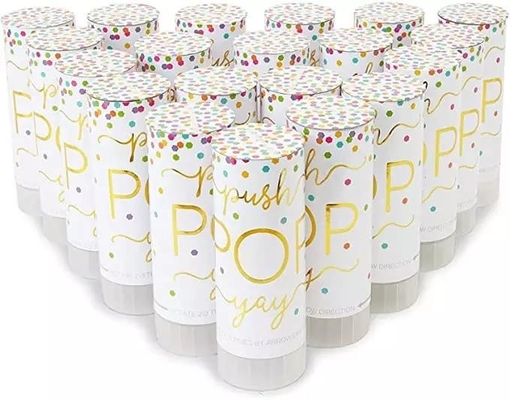 Harga yang bagus Grosir Handhold Confetti Mini Cannon dengan Kualitas Tinggi Pesta Pernikahan PrintMetallic Power Air Paper on line