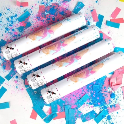 Harga yang bagus Grosir Confetti Powder Cannon Gender Mengungkapkan Perlengkapan Pesta Popper- Smoke Powder & Confetti Sticks Meriam on line