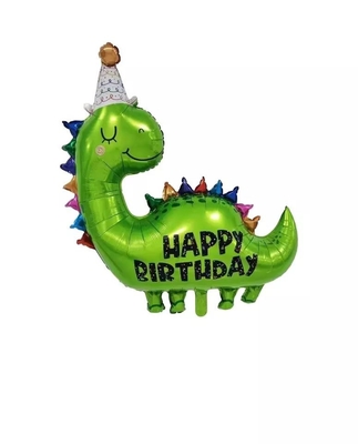 Harga yang bagus Dinosaurus Foil Balon Besar Inflatable Kartun Hewan Bulat Dino Balon Foil untuk Mainan Anak Pesta on line