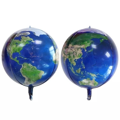 Harga yang bagus Grosir 22 Inch Iklan Balon Foil Helium Planet Bumi Biru Bulat 4D on line