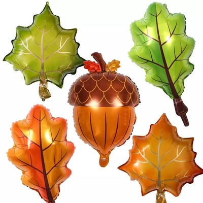Harga yang bagus Grosir Produk Baru Perlengkapan Pesta Mainan Anak-anak Tupai Nut Maple Daun Kerucut Pinus Helium Foil Balon Termurah on line