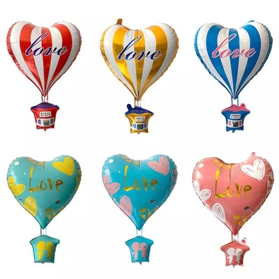 Harga yang bagus Grosir 2022 hot 22 Inch 4D Cinta Hati Berbentuk Balon Balon Udara Panas Foil Boda Globos untuk Pernikahan Pesta Hari Kasih Sayang on line