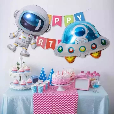 Harga yang bagus Wholesal New Design Spaceman Foil Balloon Round Spaceman Space Ship 18 Inch Round Foil Balloon on line