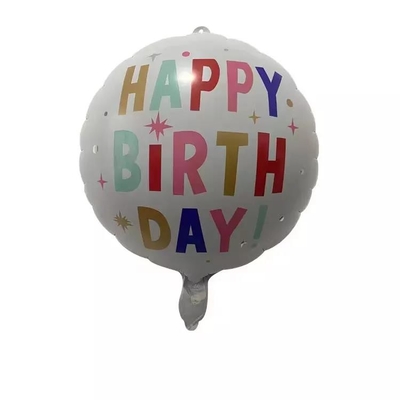 Harga yang bagus Harga Kompetitif Grosir 18 Inch Balon Bulat Selamat Ulang Tahun Balon Foil Dekoratif on line