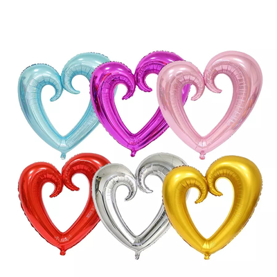 Harga yang bagus Balon Helium Foil Aluminium Berbentuk Hati 18 Inci untuk Pesta Pernikahan Ulang Tahun on line