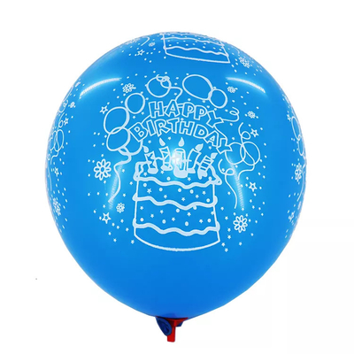 Harga yang bagus Balon Lateks Pesta Ulang Tahun Bentuk Bulat 12 inci on line