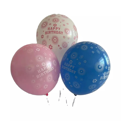 Harga yang bagus Logo Kustom Iklan Cetak Balon Lateks 12 Inch 2.8g 3.2g Untuk Pesta on line