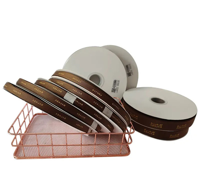 Harga yang bagus Polyester Gift Wrap Ribbon Roll Bergaris Tahan Air 20Y Panjang on line