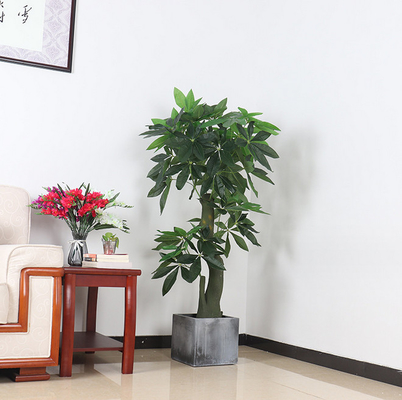Harga yang bagus Pohon Tanaman Buatan Pot Pohon Uang Palsu Dekorasi Rumah Kantor Dalam Ruangan on line
