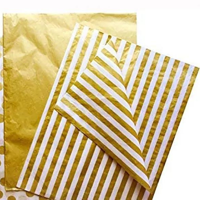 Harga yang bagus Kertas bungkus hadiah Kraft emas tahan pudar dengan teknologi pencetakan inkjet on line