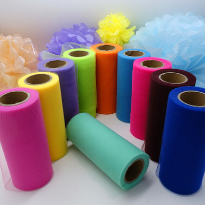 Harga yang bagus 6 Inch Lebar Organza Tulle Rolls Gaya Dipakai dan Stamp Teknik on line