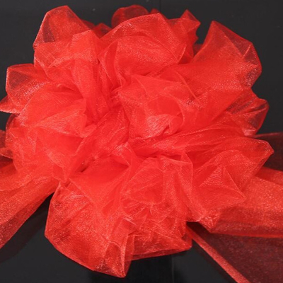 Harga yang bagus Bow Organza Kain Rolls Cuci Tangan Atau Bersihkan Bersih Panduan on line