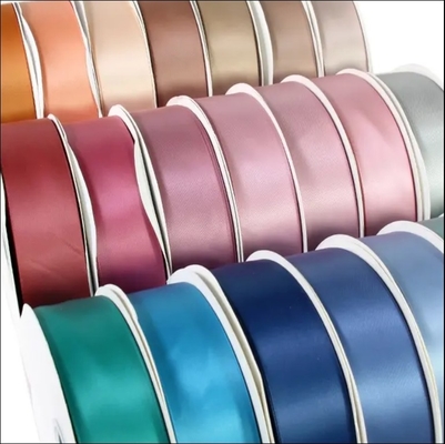 Harga yang bagus Ribbon Satin Dua Sisi 100 Yards 38mm untuk Perayaan Liburan dalam Warna Pastel on line
