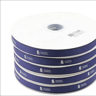 Harga yang bagus Polyester Custom Logo Ribbon Roll Gift Wrap Dihiasi Dengan Ribbon Mewah Untuk Gift Wrap on line