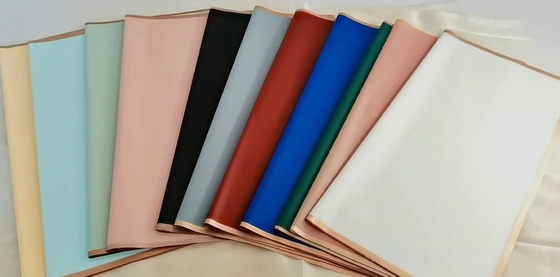 Harga yang bagus Kertas bungkus buket Korea Bunga Warna Murni Waterproof Translucent Gold Edge Paper on line