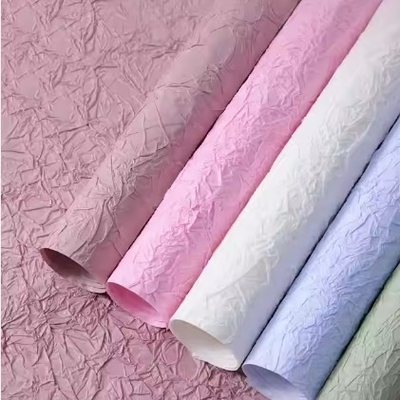 Harga yang bagus Kertas bungkus toko bunga dengan tekstur batu untuk kemasan buket bunga yang berkelanjutan on line