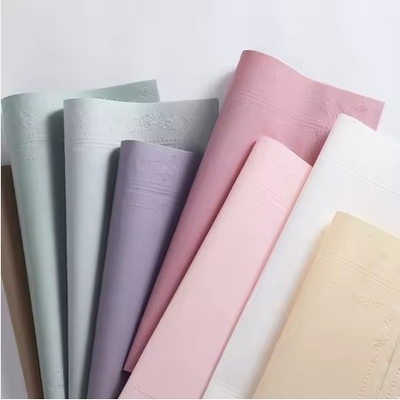 Harga yang bagus 3D Printing Mixed Pulp Art Paper Flower Wrapping Paper untuk Bungkus Bunga Berwarna on line